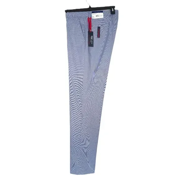 Tommy Hilfiger Mens Modern Fit Dress Pants 38x34 Blue Stretch Cotton Chambray - Picture 4 of 6